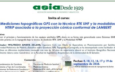 Mediciones topográficas GPS con la técnica RTK UHF y la modalidad NTRIP asociada a la proyección cónica conformal de LAMBERT