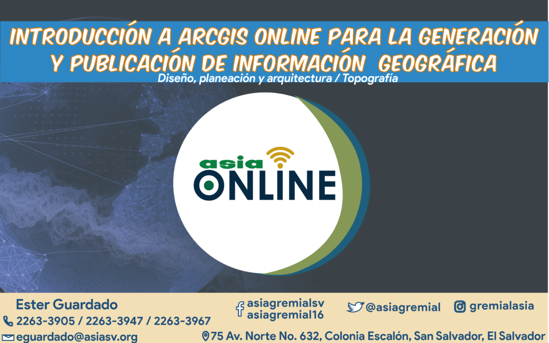 Introducción a ArcGIS Online para la generación y publicación de información geográfica (Online)