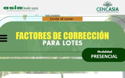 Factores de corrección para lotes (Presencial)