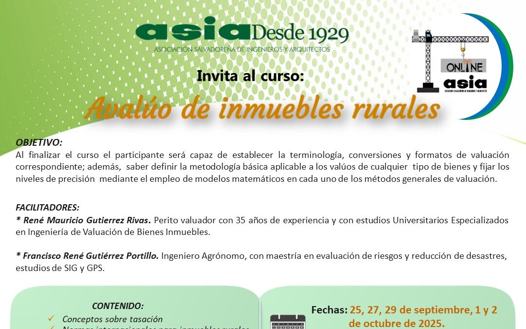 Avalúo de inmuebles rurales