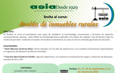 Avalúo de inmuebles rurales