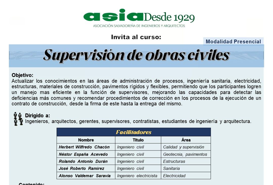 Supervisión de obras civiles