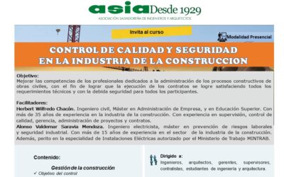 Control de calidad y seguridad en la industria de la construcción