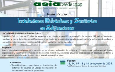 Instalaciones hidráulicas y sanitarias en edificaciones