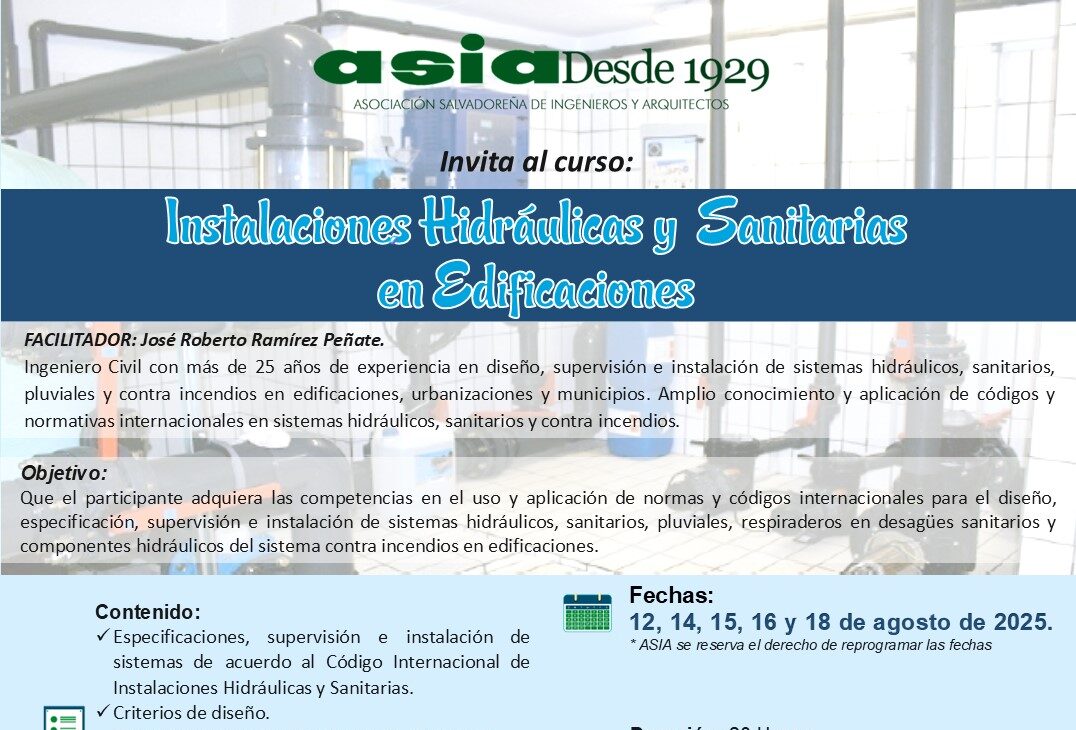Instalaciones hidráulicas y sanitarias en edificaciones