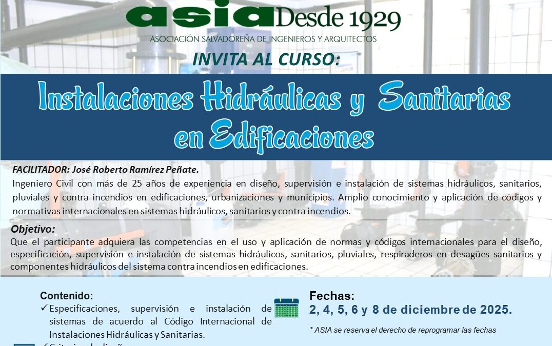 Instalaciones hidráulicas y sanitarias en edificaciones