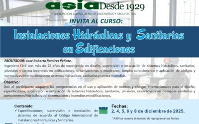 Instalaciones hidráulicas y sanitarias en edificaciones