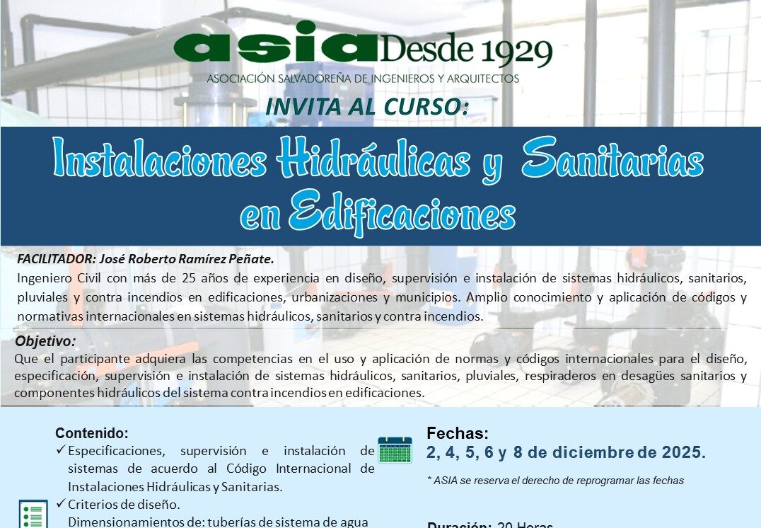 Instalaciones hidráulicas y sanitarias en edificaciones