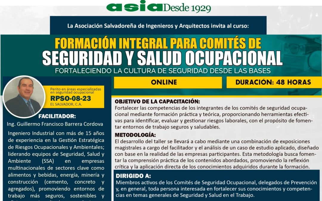 Formación integral para Cómites de SSO