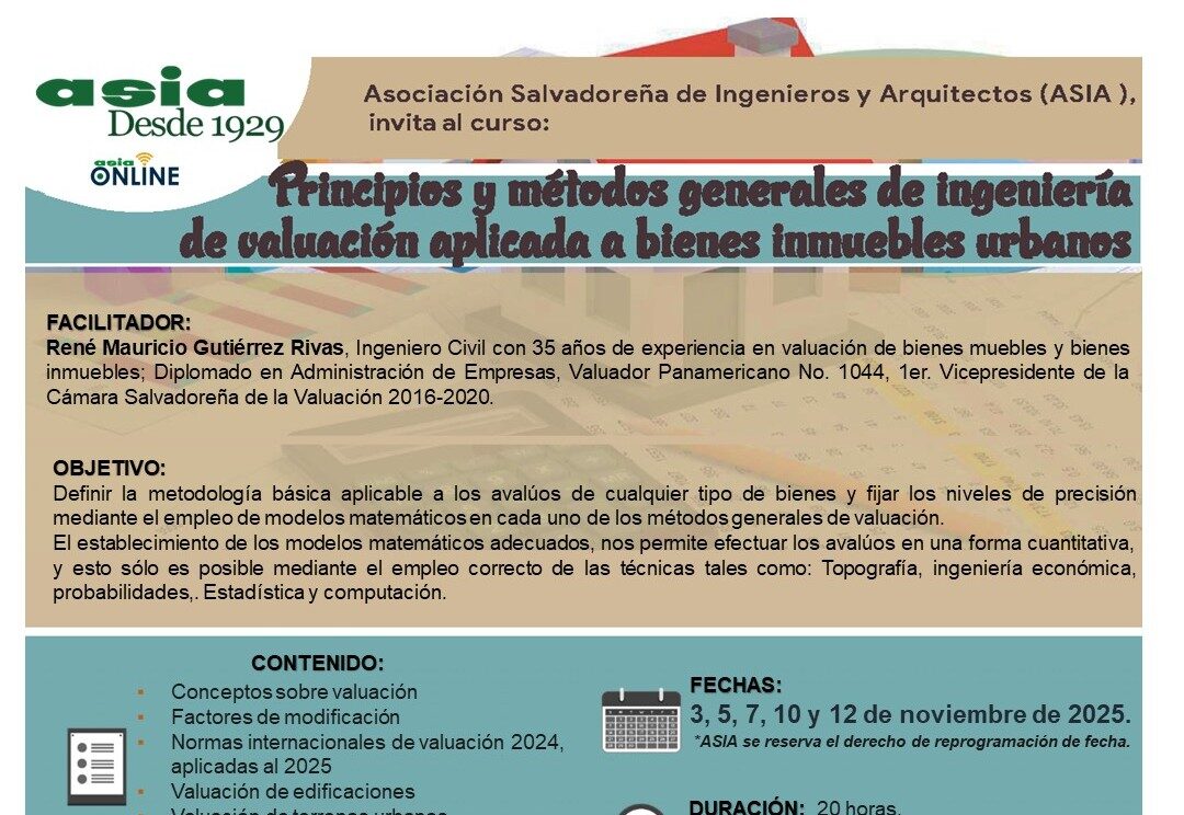 Principios y métodos generales de ingeniería de valuación aplicada a bienes inmuebles urbanos