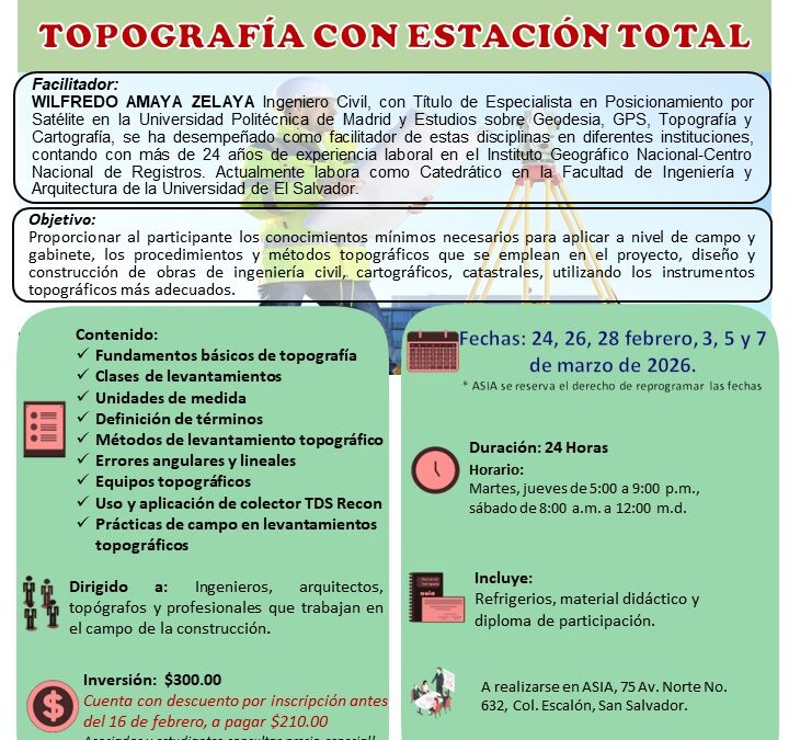 Topografía con estación total