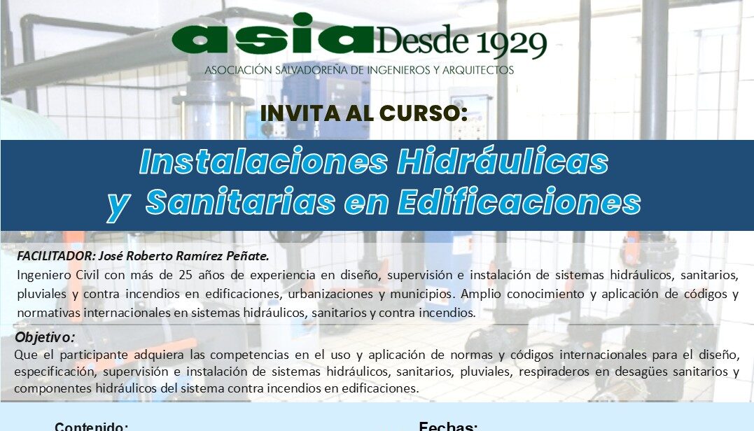 Instalaciones hidráulicas y sanitarias en edificaciones