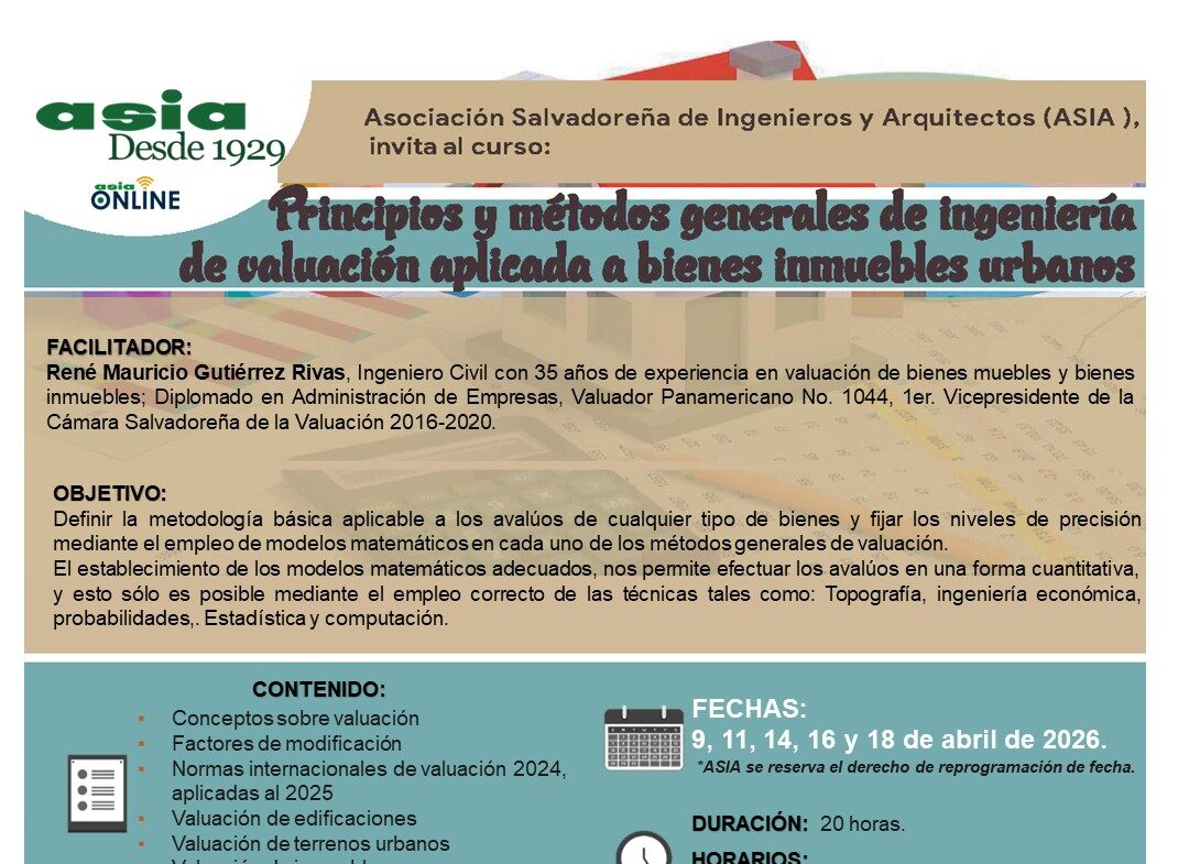 Principios y métodos generales de ingeniería de valuación aplicada a bienes inmuebles urbanos