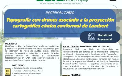 TOPOGRAFIA CON DRONES ASOCIADO A LA PROYECCION CARTOGRAFICA CONICA CONFORMAL DE LAMBERT