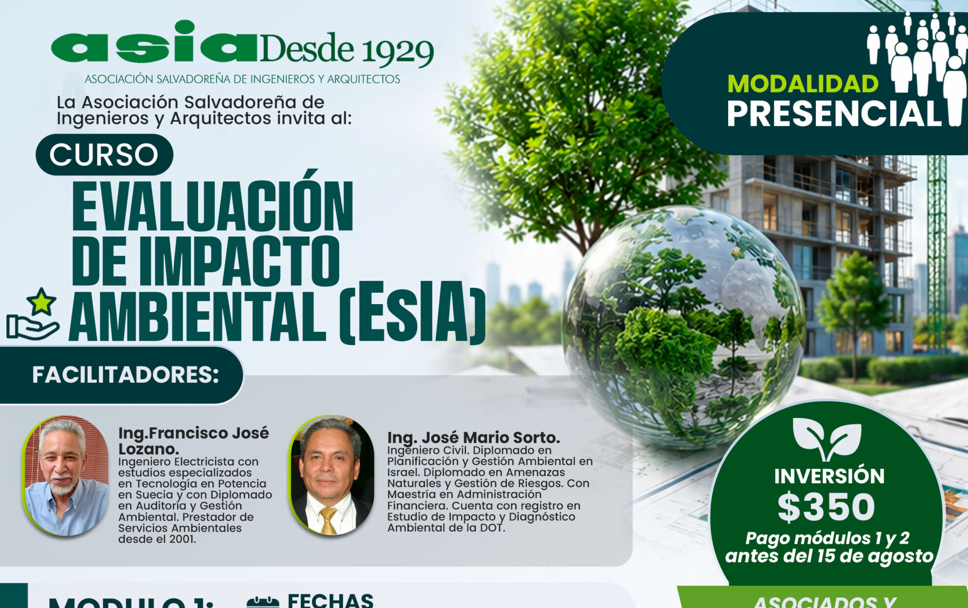 Evaluación de Impacto Ambiental (EsIA) Módulo I y II