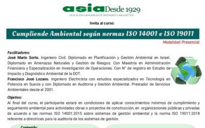 Cumplimiento Ambiental según normas ISO 14001 e ISO 19011